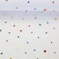 Preview: Softtüll Hearts bunte Glitzerherzen auf weißem Tüll